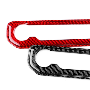 Fibre de carbone pour 2024-2025 <span class=keywords><strong>Ford</strong></span> <span class=keywords><strong>Mustang</strong></span> <span class=keywords><strong>GT</strong></span> accessoires intérieurs véritable autocollant souple contrôle Central étoile bouton LHD RHD voitures - Product Image 4