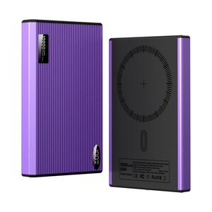 Branded 10000mAh Magnetic Power Bank Set with Wireless Charging 20W Output for Promotional Electronic Corporate Gifts