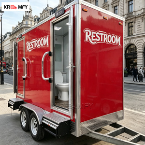 Fully Equipped <b>Camping</b> Bathroom DOT VIN Luxury Mobile Restroom Durable Portable Toilet Trailer - Product Image 5