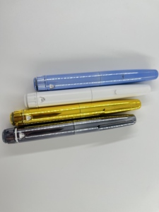 Reusable Plastic Injection <b>Pen</b> 3ml Custom Logo Metal Lid Rubber Stopper Sealing <b>Refillable</b> <b>Pen</b> Injector for Packaging Use - Product Image 6