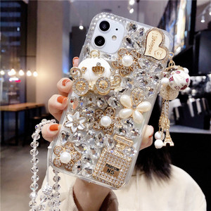 Étui de téléphone <span class=keywords><strong>personnalisé</strong></span> en cristal brillant 3D de luxe pour <span class=keywords><strong>Samsung</strong></span> Galaxy S24 S23 Ultra S21 Plus, étui de téléphone en strass diamant PC - Product Image 3