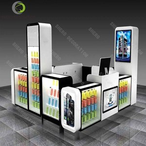 Muebles de <span class=keywords><strong>Madera</strong></span> para Tienda de Informática, Vitrina para Portátiles, Quiosco para Celulares, Quiosco de Reparación de Teléfonos en Centro Comercial - Product Image 1