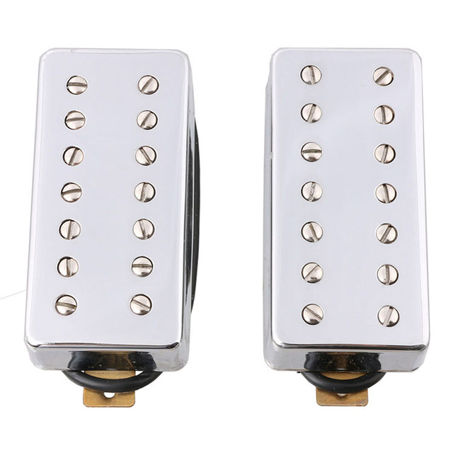 Wholesale 7 String Humbucker Electric Guitar Pickup with Chrome Cover and Ceramic Magnet bar