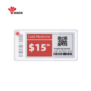 Étiquette de prix électronique MINEW 2,1 pouces E-Ink ESL Bluetooth 5.0 pour supermarché, antivol - Product Image 4