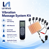 Masseur vibrant LEYNVO sans écran ni fonction de minuterie, 8 moteurs chauffants pour le cou, le dos, la taille et les jambes