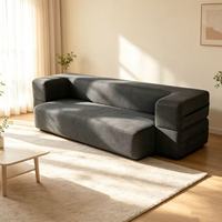 Fauteuil de canapé pliable souple et sectionnel scellé sous vide siège large monoplace loisirs salon fauteuils canapés en tissu compressé