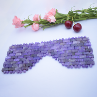 Pure Jade Stone Face Eye Mask Gemstone Eyemask Cover Facial Massager Head Spa Fournisseur-Rose Quartz Crystal Purple Amethyst Clear