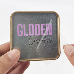 Étiquettes autocollantes en vinyle noir imperméables et personnalisées, étiquettes de transfert, impression pour bouteille de cosmétiques, <span class=keywords><strong>prix</strong></span> bas, usine OEM - Product Image 1