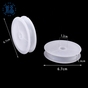 67mm trắng câu cá spool chính xác <span class=keywords><strong>bobbin</strong></span> phẳng cho bện Mono dòng OEM tùy chỉnh đơn đặt hàng trực tiếp nhà sản xuất - Product Image 2