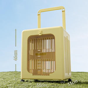 Evcil Hayvan Seyahat Çantası Taşınabilir ve Katlanabilir Kedi Taşıyıcısı Nefes Alabilen Evcil Hayvan Uçak Taşıma Çantası Köpek Evcil Hayvan Malzemeleri Döner Tekerlekli OEM ODM - Product Image 5