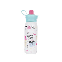Bouteilles isothermes en acier inoxydable à double paroi, motif dessin animé, pour sport, camping, voyage, école, garçons et filles, maintien au chaud 12-24 heures