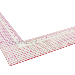 Thước Nhựa Hình Chữ L Cho Khu Vực May Vá/Thiết Kế Thời Trang 8 ''& <span class=keywords><strong>16</strong></span> <span class=keywords><strong>CM</strong></span> Thước Kẻ Hình Chữ L Linh Hoạt #5808 - Product Image 2