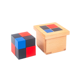 Nuevo Cubo Trinomial de Madera Montessori para Niños, Juego Educativo, Material Didáctico, Juguetes de Aprendizaje para Niños de 5 a 7 Años - Product Image 4
