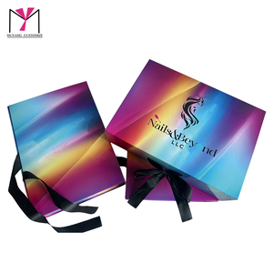 Custom logo Fancy Luxury Colorful Boutique <b>Gift</b> <b>Box</b> with Lining for Hair Wigs - Product Image 2