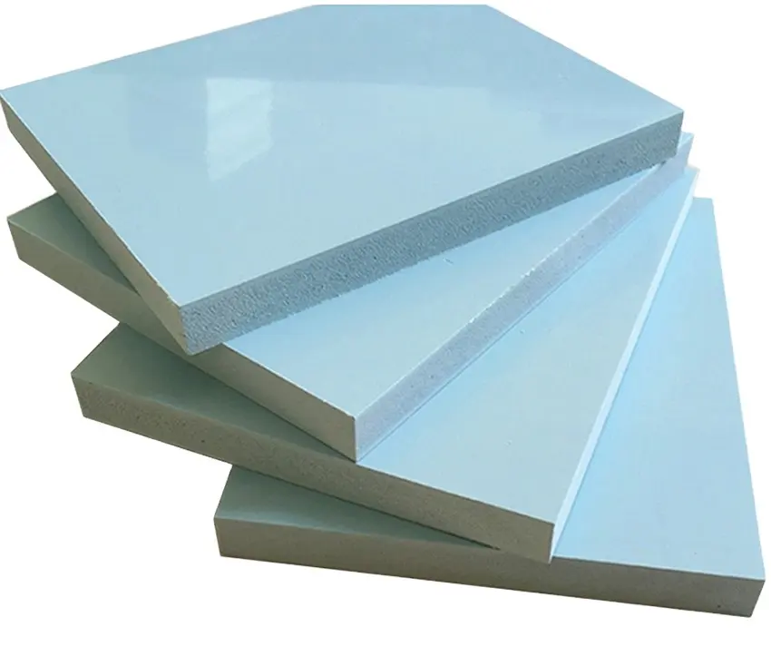 1220x2440x18mm couleur bleue réutilisation 50 fois solide PVC plastique coffrage dalle plastique panneau de Construction pour béton