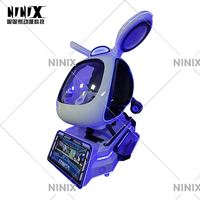 Simulador de Vuelo de Helicóptero VR Futurista de un Solo Asiento, Máquina de Arcade con Movimiento Dinámico para Centros de Entretenimiento de Realidad Virtual