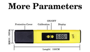 Kits de <span class=keywords><strong>mesure</strong></span> numérique du <span class=keywords><strong>pH</strong></span> et du TDS, <span class=keywords><strong>pH</strong></span>-mètre de type stylo haute précision 0,01pH, précision de lecture ± 2 %, mesureur 3-en-1 TDS EC et de température - Product Image 4