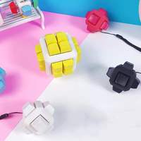 Jouet anti-stress sensoriel 24 touches en forme de cube, avec interrupteur mécanique, pour soulager l'anxiété, décompression au bureau, cadeau