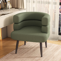 Fauteuil de loisirs en tissu style crème moderne avec accent floral pour salon, chambre et appartement