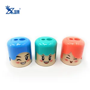 Wholesale custom children cartoon print small 2 holes pencil cutter buy standard 8mm 12 mm Metal Blade Pencil Sharpener