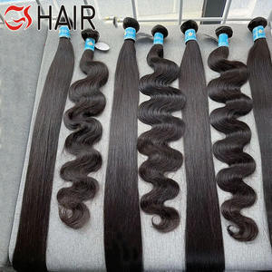 Extensiones de cabello humano 100% tejido recto indio barato súper largo 32-40 pulgadas paquete brasileño de visón en Color 1B - Product Image 1
