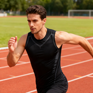 T-shirts pour hommes en gros pour le sport, respirants, ajustés, pour la musculation, la course à pied, le jogging, le fitness, les débardeurs actifs pour hommes musclés - Product Image 4