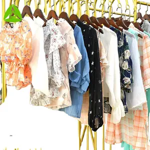 Женская шелковая блузка, поставщики б/у одежды из Кореи, Высококачественная б/у одежда