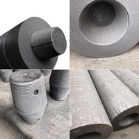 Bloque de electrodo de grafito Qianjia UHP de 500mm, 550mm, 600mm, tipo aguja, para alquitrán de carbón, resistencia a altas temperaturas de 3000°C, flexión de 12Mpa