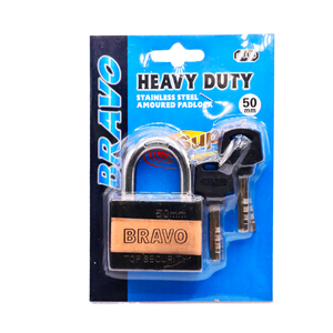 प्राचीन कांस्य डबल रंग इलेक्ट्रोप्लेटेड वर्ग आयरन पैडलॉक वेन कुंजी के साथ - Product Image 1