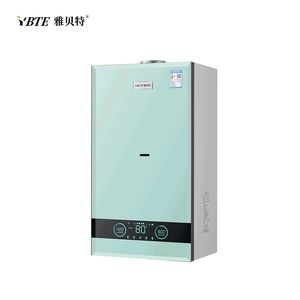 Caldaia a condensazione elettrica a <span class=keywords><strong>gas</strong></span> naturale da 36KW per elettrodomestici, con display LED, pannello in vetro temperato verde e serpentina in rame - Product Image 2