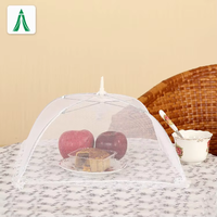 Couverture alimentaire pliable en filet, protection portable pour table de pique-nique, impression de logo personnalisée, tissu plastique blanc