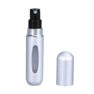 5ml çok kullanımlı renkli seyahat Mini Metal parfüm Atomizer sprey şişesi