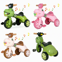 Vente Flash : Tricycle Enfant 3 Roues Antidérapant avec Amortissement, Boîte de Rangement Arrière, pour Tout-Petits et Bébés, en Plastique Sûr