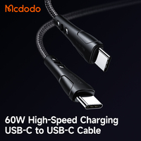 Ensemble de câbles de charge Mcdodo 400/401/469, chargeur rapide USB-C PD 20W avec câble tressé PD 20W de 1,2 m pour la charge d'iPhone, Royaume-Uni/UE/États-Unis