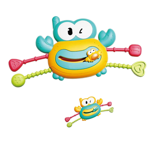 Juguete Musical de Plástico Natural para Bebés TOPSKY TOYS, Sonajero y Anillos de Dentición para Recién Nacidos e Infantes de 0 a 24 Meses, Juguete Sensorial de Cangrejo - Product Image 1