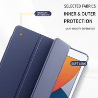 Étui pour tablette iPad 11 Mini 7 11e génération en cuir PU et silicone souple avec support pour stylet