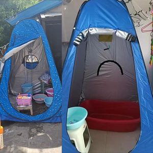 Lote al por mayor <span class=keywords><strong>de</strong></span> carpa plegable portátil <span class=keywords><strong>de</strong></span> Oxford para exteriores con luz LED, para camping, ducha lateral <span class=keywords><strong>de</strong></span> coche, inodoro, instalaciones <span class=keywords><strong>de</strong></span> baño y uso en viajes a la playa. - Product Image 4