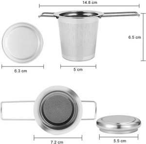 Infuseur à thé portable en acier inoxydable, écologique, avec filtre-cuillère en métal pour les amateurs de thé - Product Image 2