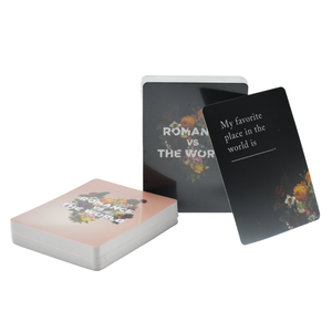 カスタムメイドのカップル会話ゲームカードデッキ印刷カップルカードボードゲーム大人のメーカーボックス付き - Product Image 2