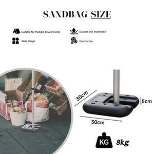 Poids résistants durables faits sur commande de jambe de tente d'auvent de <span class=keywords><strong>camping</strong></span> extérieur base de ciment 8kg - Product Image 6