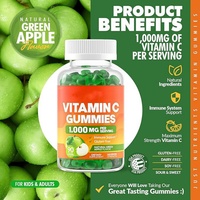 Gommes à la vitamine C pour adultes et enfants, complément de vitamine C pour une peau saine, soutien immunitaire, soutien du collagène, gommes à la vitamine C