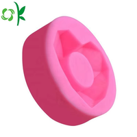 OKSILICONE Béton Planteur Silicone Moule Pot De Fleur Moule DIY À La Main Fleur Mini Ciment Plantation Coeur Forme Moule Réutilisable