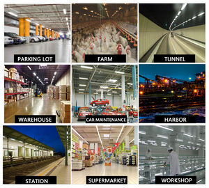 Induction Lamp <b>Lights</b> Tri-proof Tubular <b>Light</b> <b>Ceiling</b> Lighting Fixtures for Warehouse Use - Product Image 4