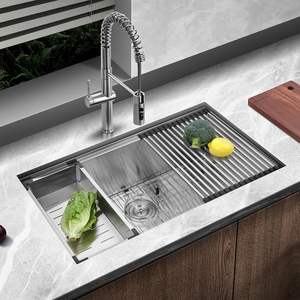 Casa standard europeo lavello da cucina da incasso lavello per cucina postazione di lavoro in acciaio inox lavello da cucina grande - Product Image 5