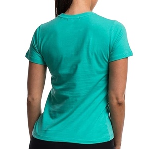 Camiseta de Yoga personalizada para mujer, ropa deportiva de manga corta con fondo recto - Product Image 3