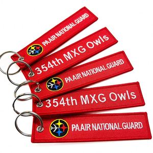 Wholesale Fashion <b>Custom</b> Logo Embroidered Double-Sided Keychain Motorcycle <b>Key</b> Holder with Personalized Design - Product Image 2