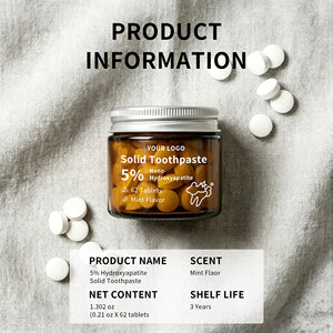 <span class=keywords><strong>Dentifricio</strong></span> Solido Personalizzato con 5% di Nano-Idrossiapatite, Compresse per Denti Sensibili, Sbiancante al Gusto Menta, 62 Compresse - Product Image 5