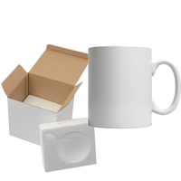 Boîte d'Expédition Personnalisée en Carton Blanc Ondulé pour Tasse à Café avec Insert en Mousse