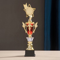 Coupe de trophée en plastique directement de l'usine pour les tournois sportifs, récompense pour le travail d'équipe, taille T11 L
