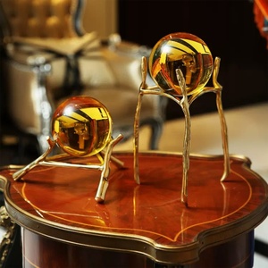 Trofeo de Premio en Forma de Domo Transparente, Esfera Decorativa de Cristal K9 al por Mayor, Base de <span class=keywords><strong>Metal</strong></span>, Grabado Láser Personalizado, Regalos de Amor en Cristal - Product Image 3